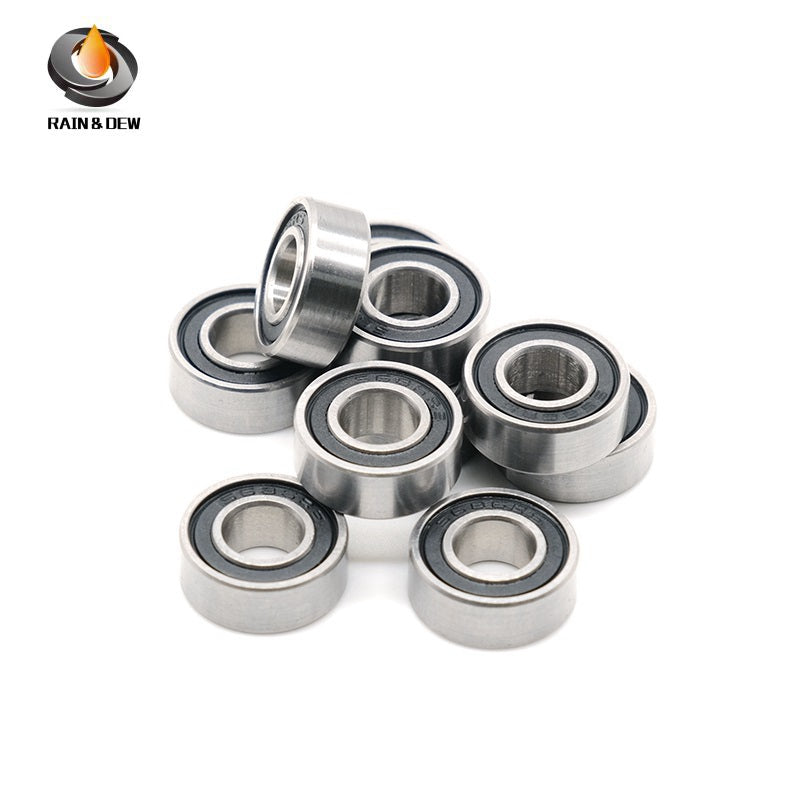 10PCS S685RS  5x11x5mm Durable & Fully Sealed Bearing for Fishing Gear ABEC-7 Stainless Steel with Black Rubber Shield