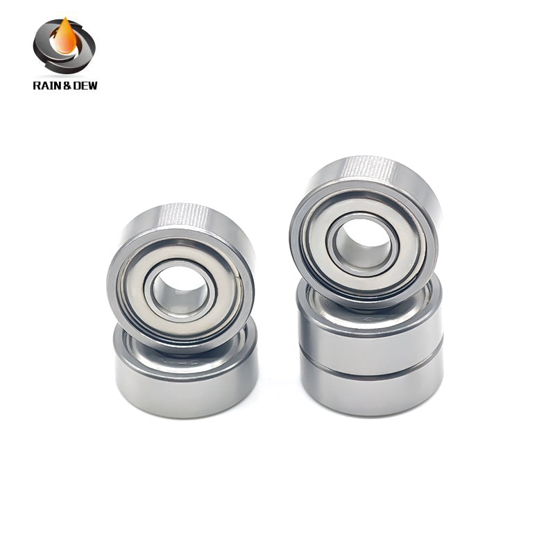 10PCS 1602ZZ Bore Miniature Deep Groove Ball Bearing with Dual Rubber Seals (ZZ) for High-Speed Applications - Metric: 6.35mm x 17.463mm x 6.35mm