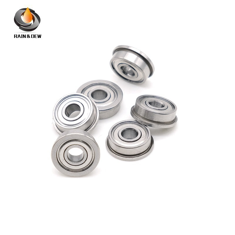 10Pcs FR2-5ZZ Flange Bearing 3.175X7.938X3.571mm ABEC-7 Inch Flanged FR2-5ZZ Ball Bearings