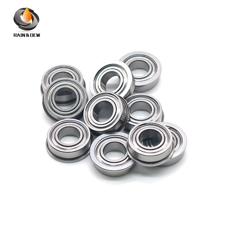 10PCS MF126ZZ Miniature Flange Bearings 6X12X4 mm Double Metal Shielded for Secure & Easy Mounting
