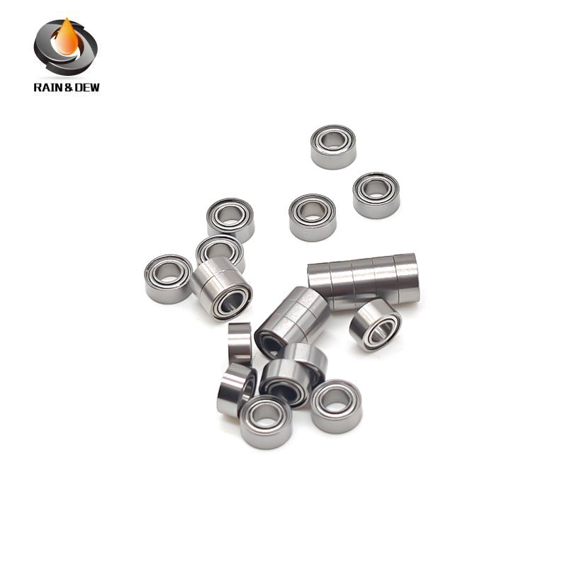 R144ZZ Bearing 10PCS 3.175X6.35X2.779mm Double Shielded Motor Miniature R144ZZ Ball Bearings