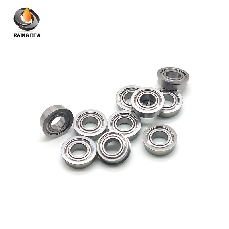 10PCS MF126ZZ Miniature Flange Bearings 6X12X4 mm Double Metal Shielded for Secure & Easy Mounting