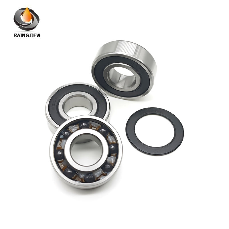 1PCS 6205RS CB 25X52X15mm Hybrid Ceramic Si3N4 Ball Bearing Bicycle Bottom Brackets & Spares Rear wheel 6205 2RS Bearings