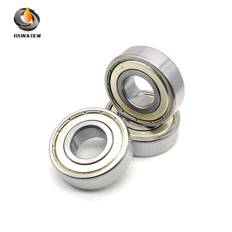 2PCS 6204ZZ ABEC-7 ball bearings (20x47x14mm). These deep groove, ZZ-shielded bearings are reliable components for various mechanical and industrial uses.