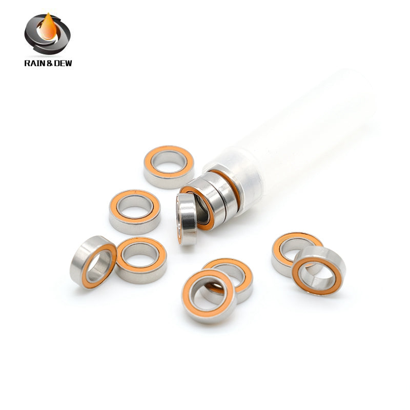 10Pcs SMR106RSCB 6*10*3mm  Stainless Steel hybrid Si3N4 ceramic ball bearing Without Grease Fast Turning  ABEC-7