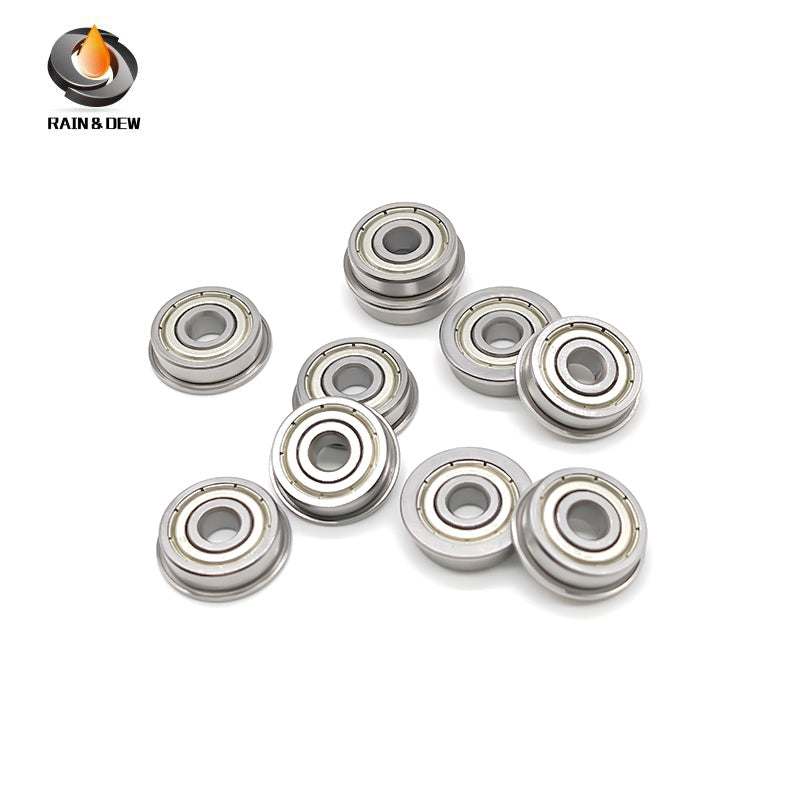 10PCS F625ZZ Flanged Ball Bearings 5X16X5 mm Double Shielded  High Precision for 3D Printer & CNC Parts