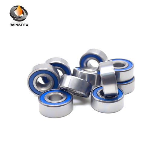 MR104RS-Blue Bearing ABEC-7 (10PCS) 4X10X4 mm Miniature MR104-2RS Ball Bearings Blue Rubber Sealed
