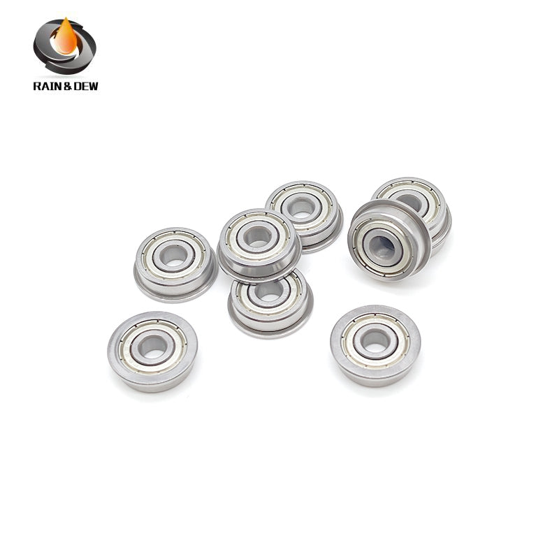 10PCS F625ZZ Flanged Ball Bearings 5X16X5 mm Double Shielded  High Precision for 3D Printer & CNC Parts