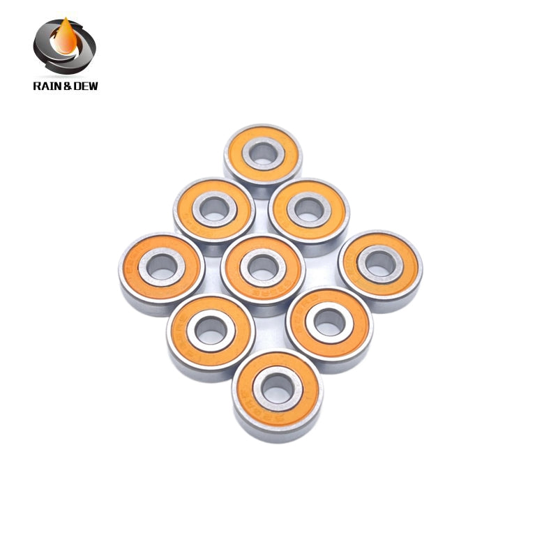 10PCS 625RS-Orange  Bearing ABEC-7 5x16x5 mm  Miniature 625-2RS Ball Bearings