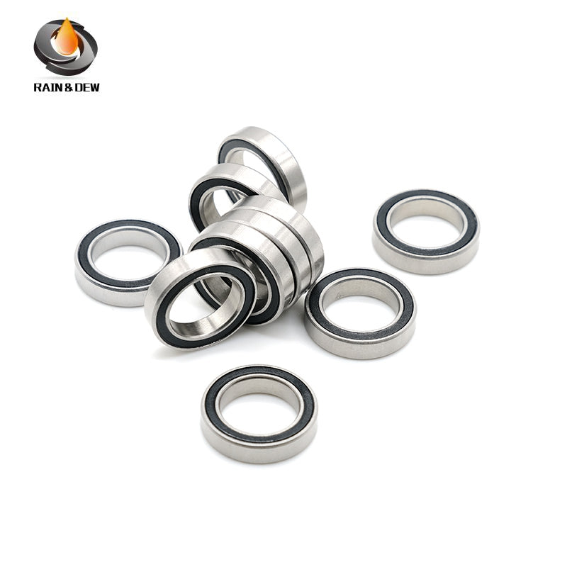 6701RS 12X18X4mm 10Pieces Bearing ABEC-7  Chrome Steel Ball Bearings With Black Rubber Seal 6701-2RS