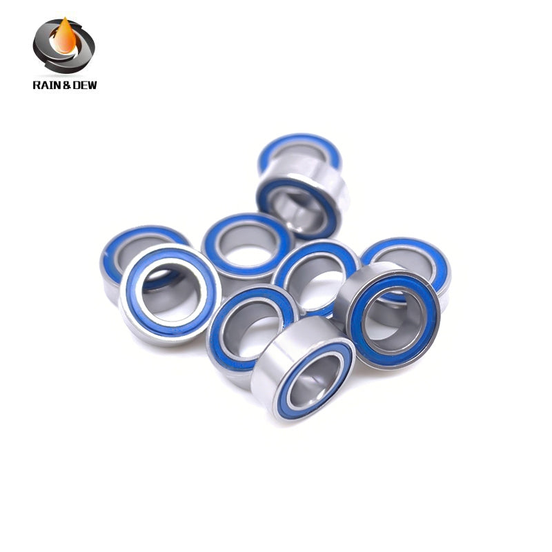 MR74RS-Blue Bearing ABEC-7 (10PCS) 4X7X2.5 mm Miniature MR74-2RS Ball Bearings Blue Rubber Sealed