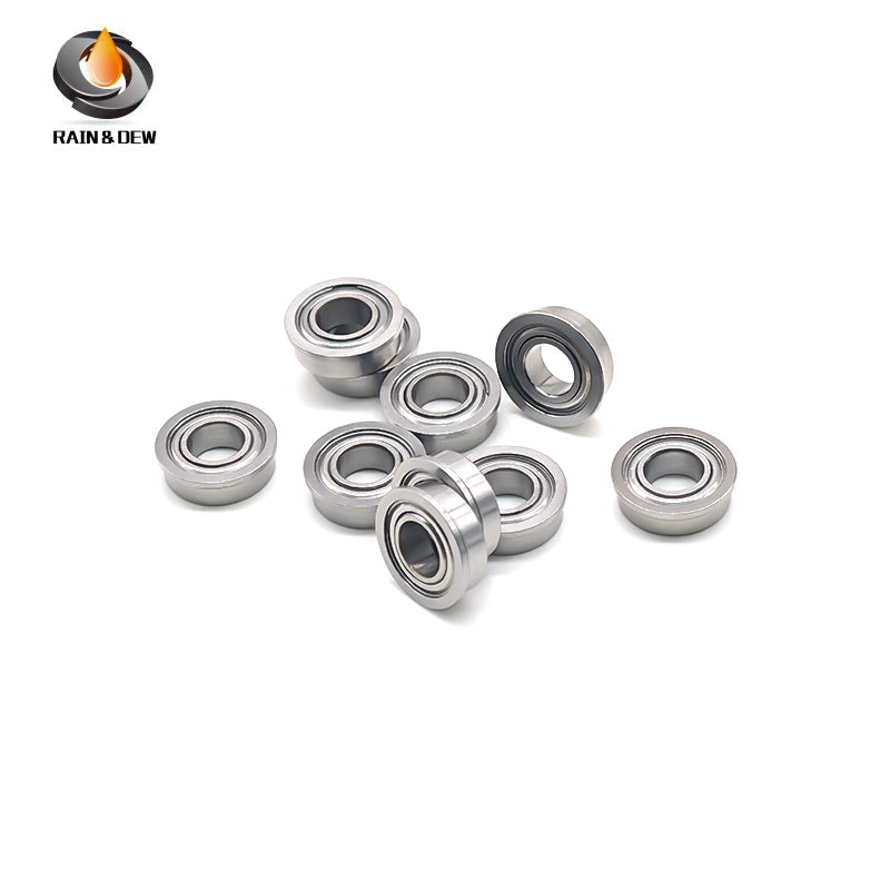 10PCS MF137ZZ Miniature Flange Bearings 7X13X4 mm Double Metal Shielded for Secure & Easy Mounting