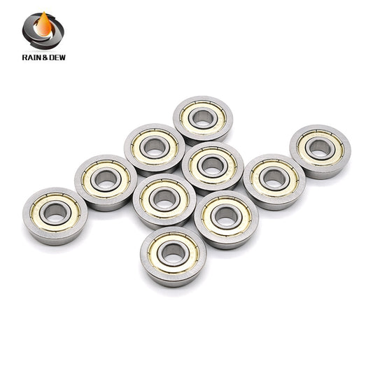 10PCS F608ZZ Flanged Ball Bearings  8X22X7 mm Double Shielded  High Precision for 3D Printer & CNC Parts
