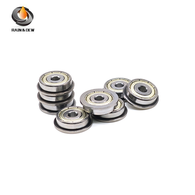 10PCS Flange Bearing  F635ZZ Flange Bearing 5X19X6mm ABEC-7 Double Shielded