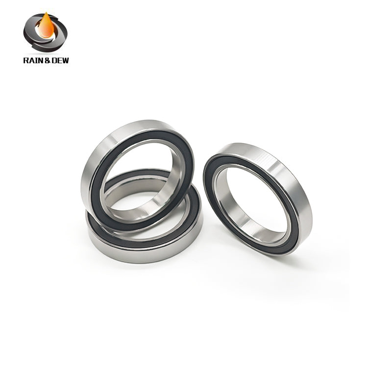 6PCS High-Precision ABEC-7  S6806RS  30x42x7mm Stainless Steel Body & Black Rubber Seals for Fishing Equipment