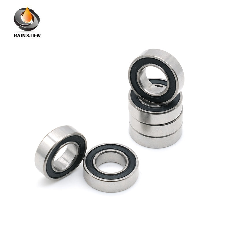 10PCS S688RS  8x16x5mm  Durable & Fully Sealed Bearing for Fishing Gear ABEC-7 Stainless Steel with Black Rubber Shield