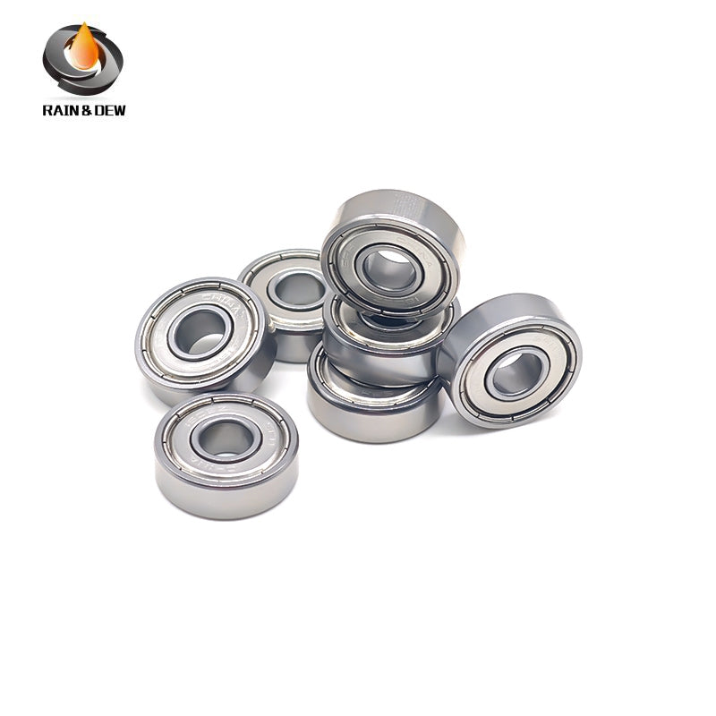 10PCS 1603ZZ Bore Miniature Deep Groove Ball Bearing with Dual Rubber Seals (ZZ) for High-Speed Applications - Metric: 7.938x22.225x7.144mm