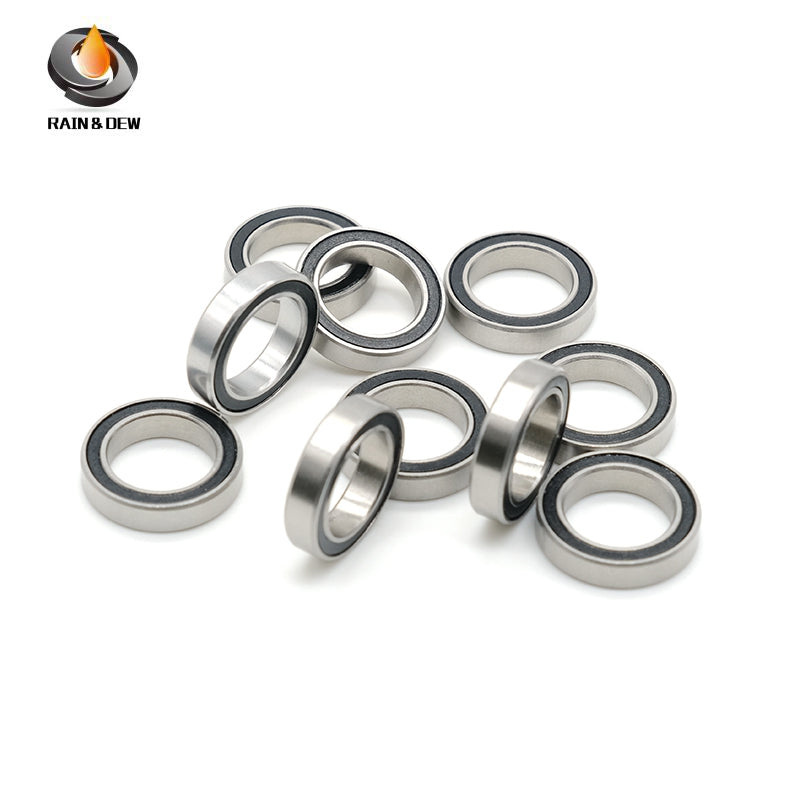 6701RS 12X18X4mm 10Pieces Bearing ABEC-7  Chrome Steel Ball Bearings With Black Rubber Seal 6701-2RS