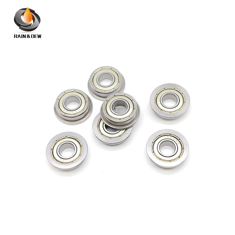 10PCS F697ZZ 7X17X5 mm ABEC-7 Skate Bearing Steel Radial Shaft Deep Groove Flange Ball Bearing