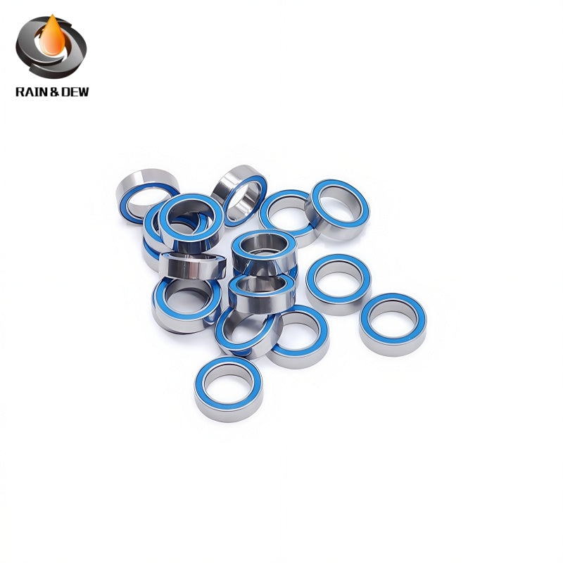 6702RS ABEC-7 Bearing 15x21x4 mm 10PCS Hobby Electric RC Car Truck Blue Sealed  MR74RS 4X7X2.5  MR105RS 5X10X4  686RS 6x13x5