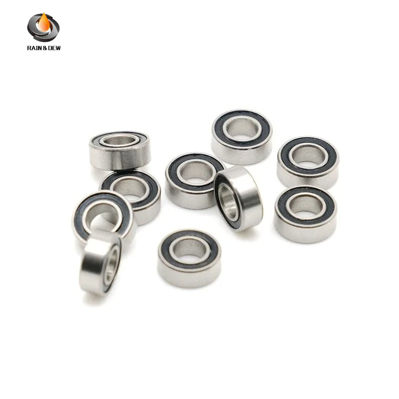 10Pcs SMR84-2RS 4X8X3  SMR85RS 5x8x2.5  S6900RS 10x22x6  ABEC-7 440C Stainless Steel Ball Rubber Bearing Fishing Reel Bearing