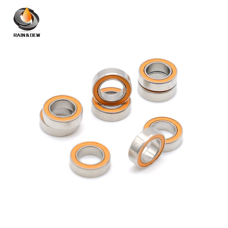 10Pcs SMR106RSCB 6*10*3mm  Stainless Steel hybrid Si3N4 ceramic ball bearing Without Grease Fast Turning  ABEC-7