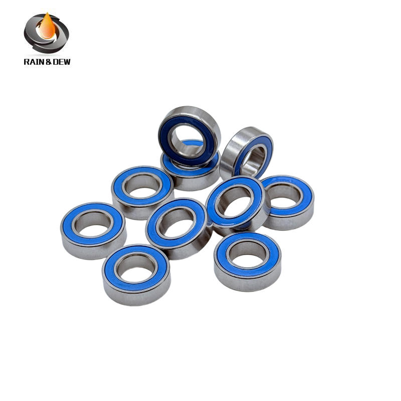 10PCS High-Precision ABEC-7  S689RS-Blue  9x17x5mm Stainless Steel Body & Blue Rubber Seals for Fishing Equipment