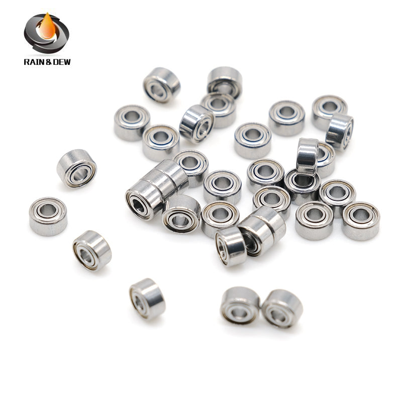 10Pcs MR52ZZ ABEC-9 Bearings, 2x5x2.5 mm High-Speed Nail Drill Handpiece Bearings - No Heat, Longer Life, More Stable & Smooth