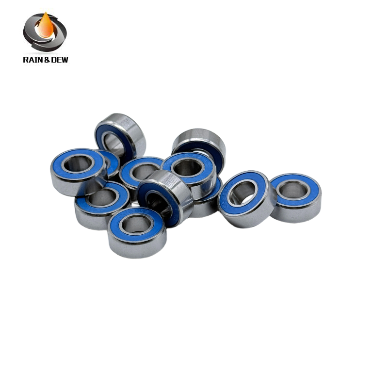 10PCS High-Precision ABEC-7  S687RS-Blue  7x14x5mm Stainless Steel Body & Blue Rubber Seals for Fishing Equipment