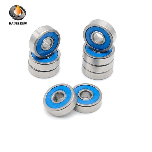 MR63RS-Blue Bearing ABEC-7 (10PCS) 3X6X2.5 mm Miniature MR63-2RS Ball Bearings Blue Rubber Sealed