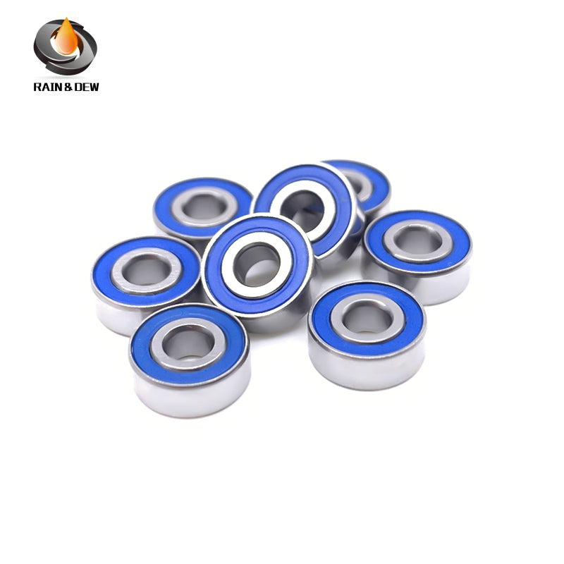 MR83RS-Blue Bearing ABEC-7 (10PCS) 3x8x3 mm Miniature MR83-2RS Ball Bearings Blue Rubber Sealed