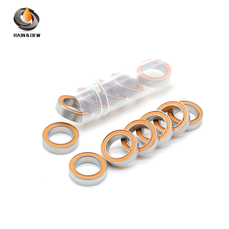 10PCS S6700RSCB 10x15x4 mm Stainless Steel Hybrid Ceramic Bearing ABEC-7 Grades Self-Lubrication