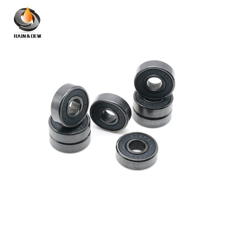 8Pcs 608RS Black ABEC-11 Skateboard Bearing for Roller Skates 608-2rs 8x22x7mm Inline Skate Bearing