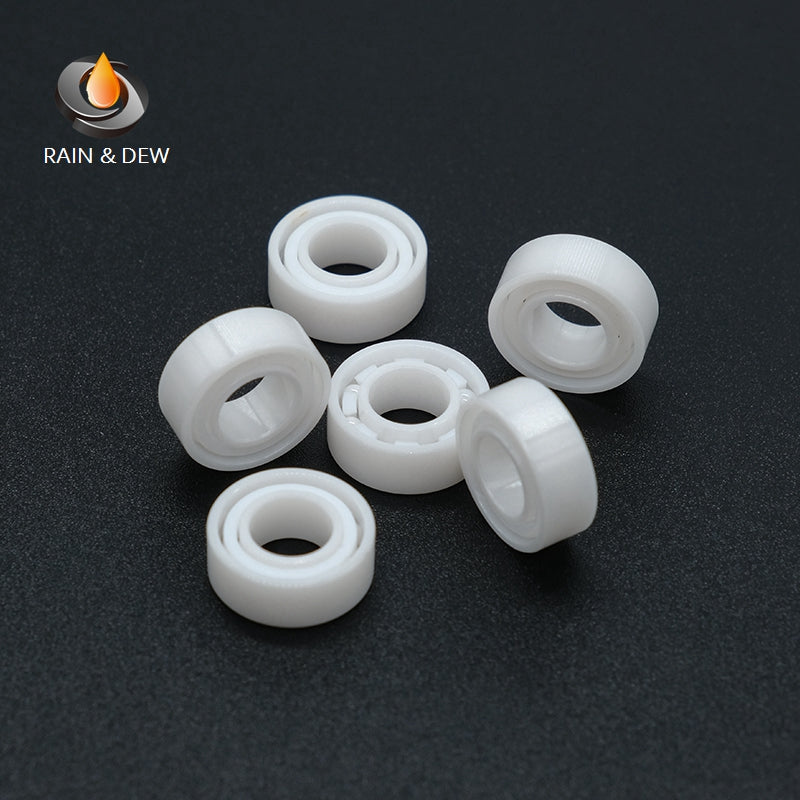 1/2Pcs  R188 CE  6.35*12.7*4.763mm Full Ceramic Bearing  ABEC-9 Zirconia Ceramic Deep Groove Ball Bearings for Fishing Reel