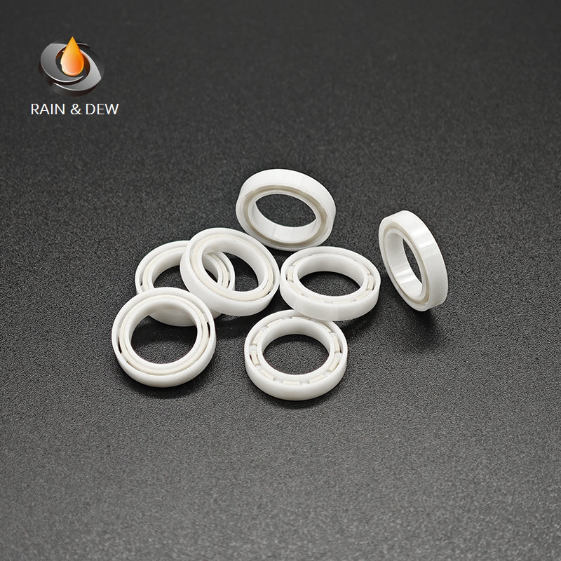1/2Pcs  6700W3 CE  10*15*3mm Full Ceramic Bearing  ABEC-9 Zirconia Ceramic Deep Groove Ball Bearings for Fishing Reel
