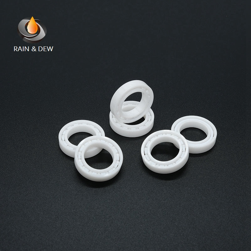 1/2Pcs 6802 CE  15*24*5mm Full Ceramic Bearing  ABEC-9 Zirconia Ceramic Deep Groove Ball Bearings for Fishing Reel