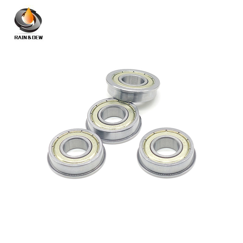 6PCS FR8ZZ Double Shielded Flanged Bearing - 12.7x28.575x7.93 mm (1/2" x 1-1/8" x 5/16") Inch Series, Chrome Steel, for Industrial Equipment & Precision Applications