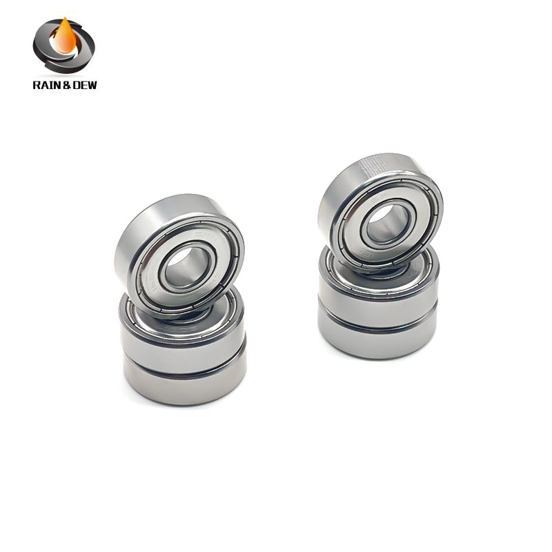10PCS 1603ZZ Bore Miniature Deep Groove Ball Bearing with Dual Rubber Seals (ZZ) for High-Speed Applications - Metric: 7.938x22.225x7.144mm