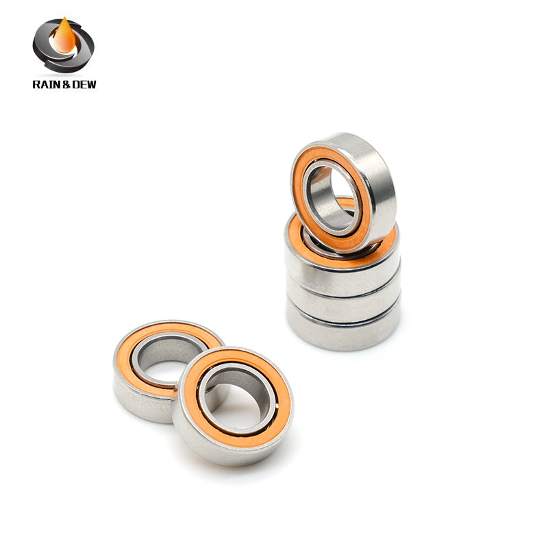 10Pcs SMR137RSCB  7*13*4mm  Stainless Steel hybrid Si3N4 ceramic ball bearing Without Grease Fast Turning  ABEC-7