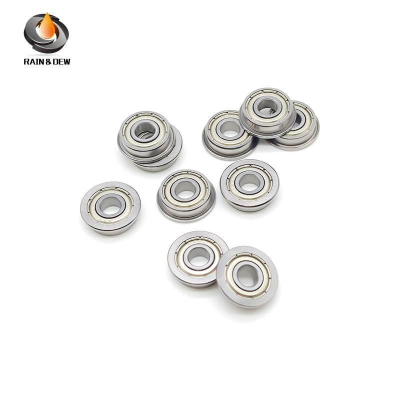 10PCS F695ZZ 5X13X4 mm ABEC-7 Skate Bearing Steel Radial Shaft Deep Groove Flange Ball Bearing