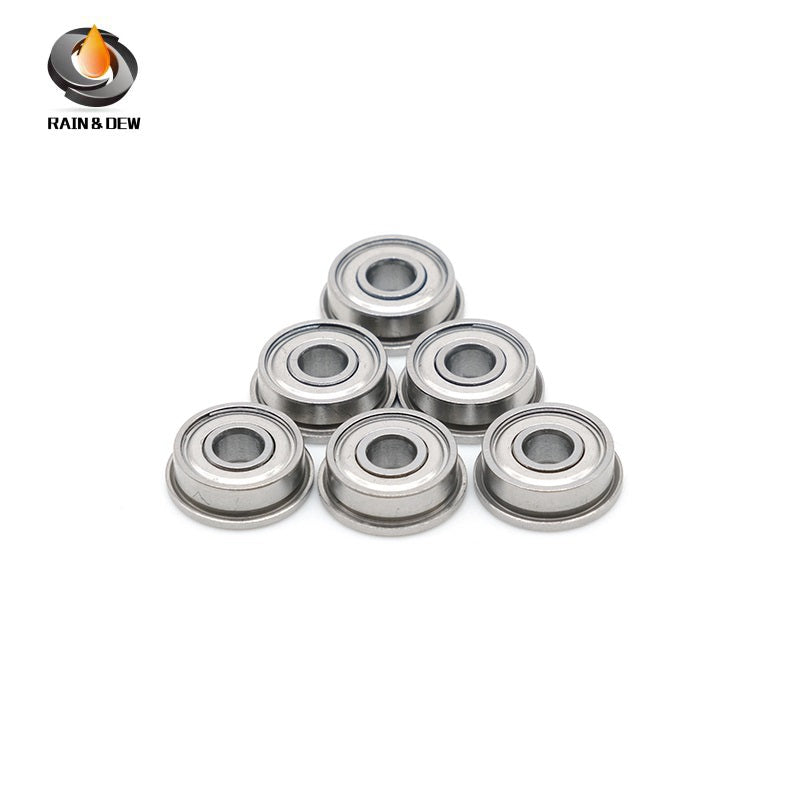 10Pcs FR2-5ZZ Flange Bearing 3.175X7.938X3.571mm ABEC-7 Inch Flanged FR2-5ZZ Ball Bearings