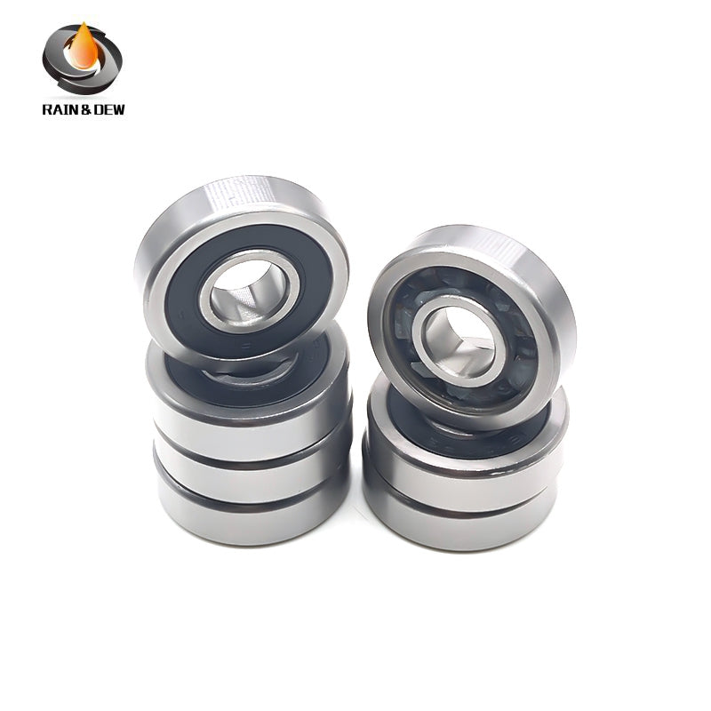 (6PCS) Bicycle Hybrid Ceramic Ball Bearing 16100 2RS CB Bicycle-specific 10x28x8mm Bicycle Hub Bearing Si3N4 Ceramic ABEC-9