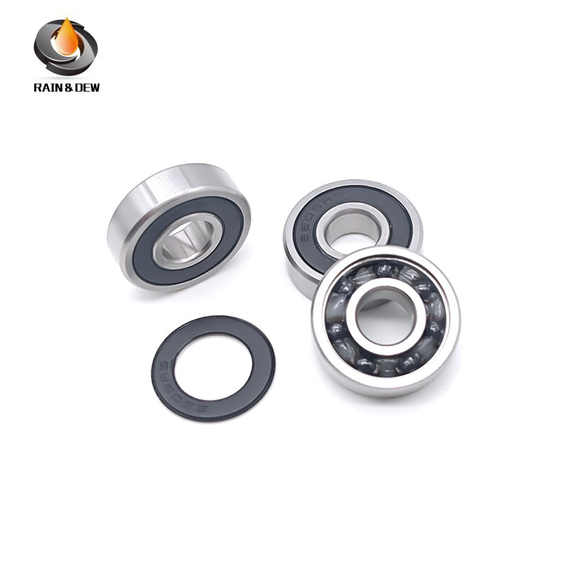 10PCS 6000RS CB 10x26x8 mm Hybrid Ceramic Si3N4 Ball Bearing Bicycle Bottom Brackets & Spares Rear wheel 6000 2RS Bearings