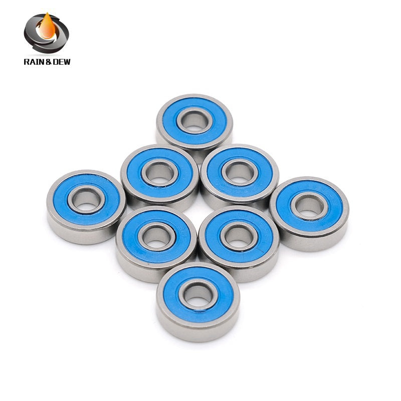 MR63RS-Blue Bearing ABEC-7 (10PCS) 3X6X2.5 mm Miniature MR63-2RS Ball Bearings Blue Rubber Sealed