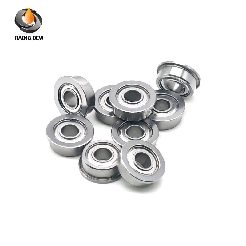 10PCS MF104ZZ Flanged Ball Bearings  4X10X4 mm Steel Shielded  for 3D Printer & Stepper Motor