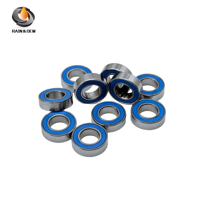 10PCS High-Precision ABEC-7  S688RS-Blue  8x16x5mm Stainless Steel Body & Blue Rubber Seals for Fishing Equipment
