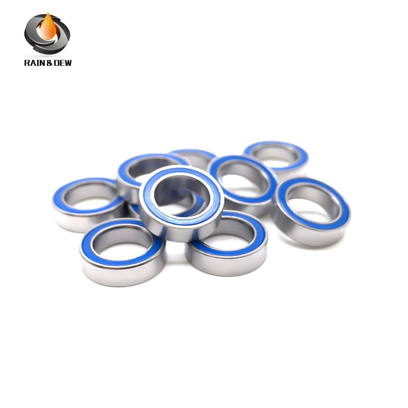 MR117RS-Blue Bearing ABEC-7 (10PCS) 7X11X3 mm Miniature MR117-2RS Ball Bearings Blue Rubber Sealed