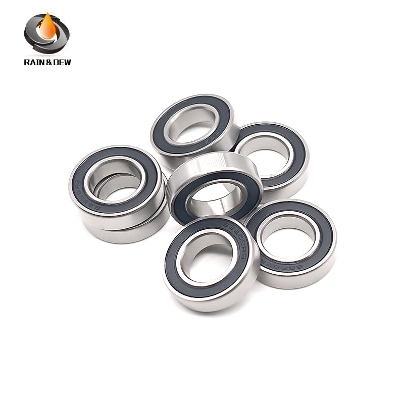 10PCS S6901RS  12x24x6mm Durable & Fully Sealed Bearing for Fishing Gear ABEC-7 Stainless Steel with Black Rubber Shield