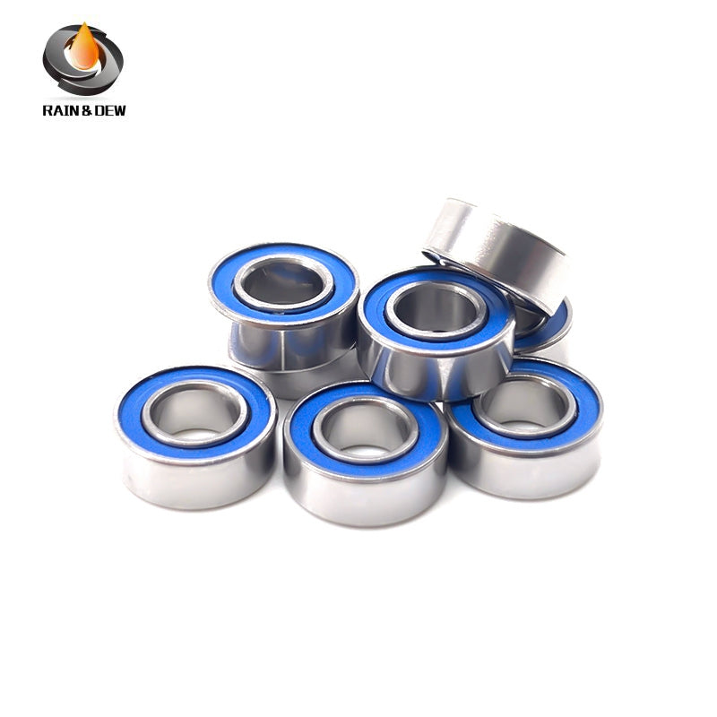MR84RS-Blue Bearing ABEC-7 (10PCS) 4x8x3 mm Miniature MR84-2RS Ball Bearings Blue Rubber Sealed