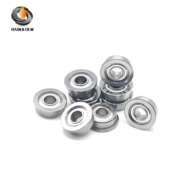 10PCS MF105ZZ Flanged Ball Bearings  5X10X4 mm Steel Shielded  for 3D Printer & Stepper Motor